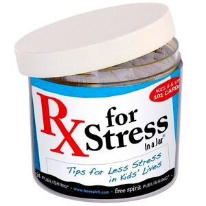 🫙✨RARE OUT OF PRINT Mini Jar, Major Relief! 🌿 Stress Rx with 101 Calming Prompts